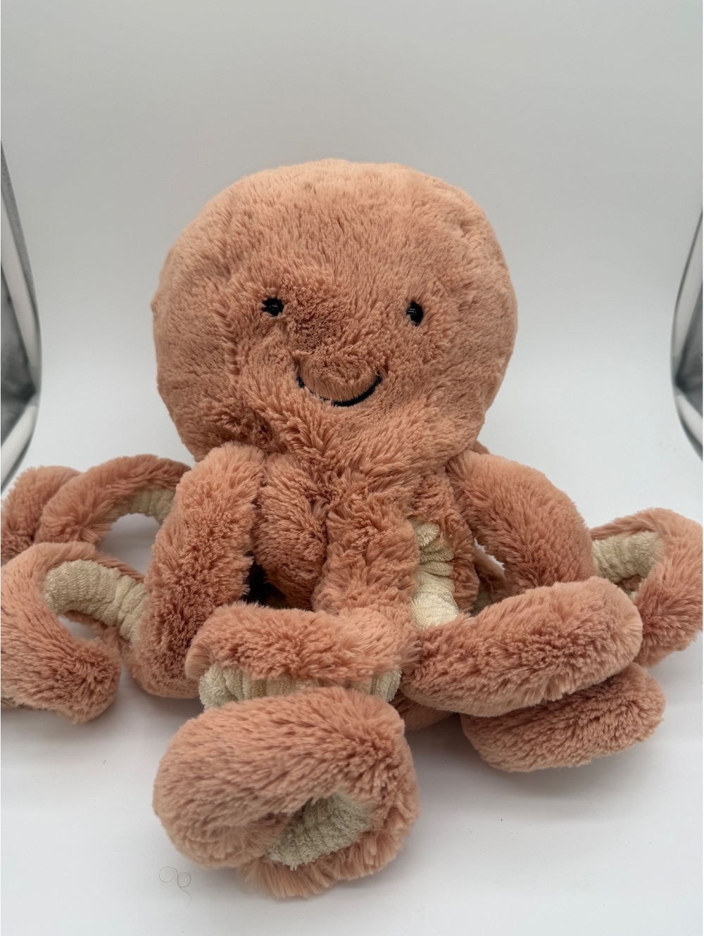 Jellycat Odell Octopus Plush Pink Peach Stuffed Animal-Size: 14 inch
